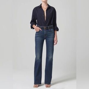 Citizens of Humanity Vidia Mid Rise Boot Cut Jeans in Garnish Size 27 NWT
